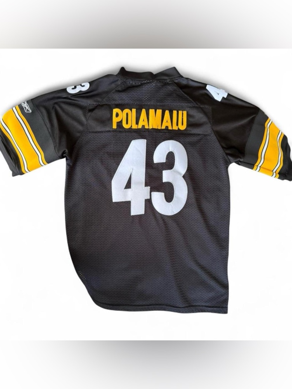 Pittsburgh Steelers Troy Polamalu #43 Reebok NFL Jersey Boy’s XL | Stitched 🖤🏈💛